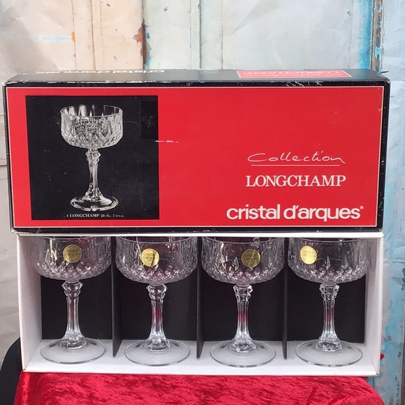 Longchamp Dining Longchamp Vintage Cristal Darques 4 Pc Sherbet